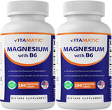 Vitamatic Magnésium: bouteille et tablettes, pratique au quotidien.