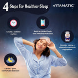 Emballage double Vitamatic Mélatonine 20 mg, pratique pour l’usage quotidien.