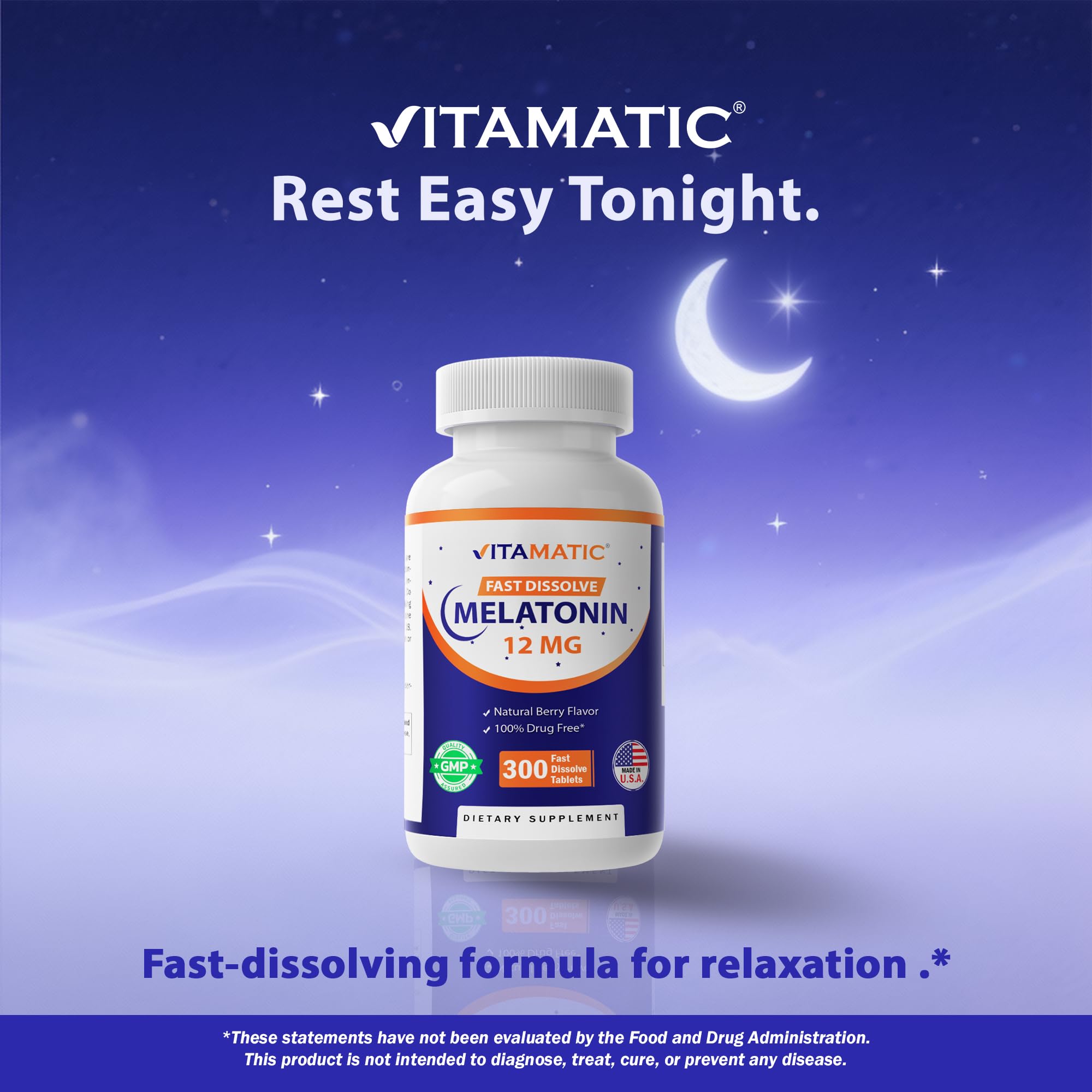 Vitamatic Mélatonine – fabriqué aux États‑Unis dans une installation GMP