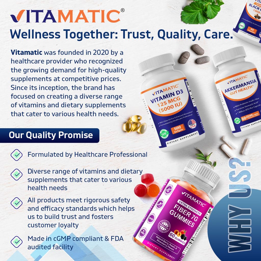 Soutien potentiel de l'immunité et des voies respiratoires avec Vitamatic NAC.