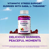 Logo végane et sans gluten: gommes Vitamatic pour un choix alimentaire conscient.