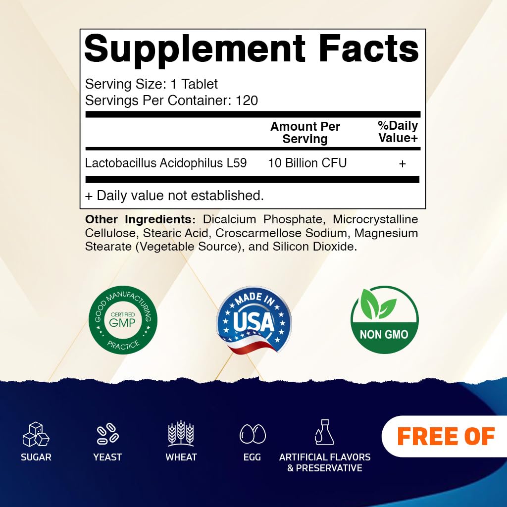 Vitamatic tablettes 10 milliards, pratique pour la dose quotidienne.