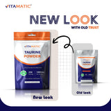 Vitamatic Taurine Pure 1000 mg, utilisation quotidienne rapide et simple.