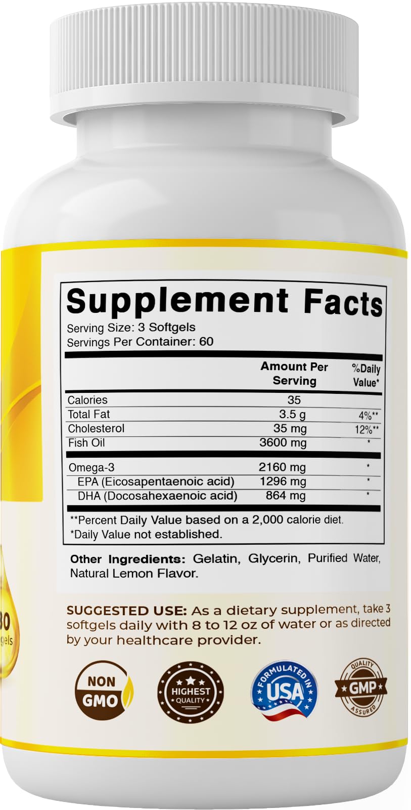 Vitamatic Omega-3: présentation du produit sur fond neutre.