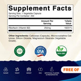 Vitamatic Vitamine B2, capsules visibles pour une prise simple au quotidien.