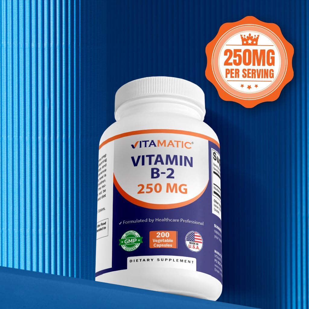 Vitamatic Vitamine B2, usage quotidien recommandé pour l'équilibre.