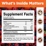 Gommes Vitamatic Zinc au goût fruits rouges, expérience agréable.