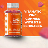 Texture moelleuse des gommes Vitamatic Zinc, agréable à mâcher.