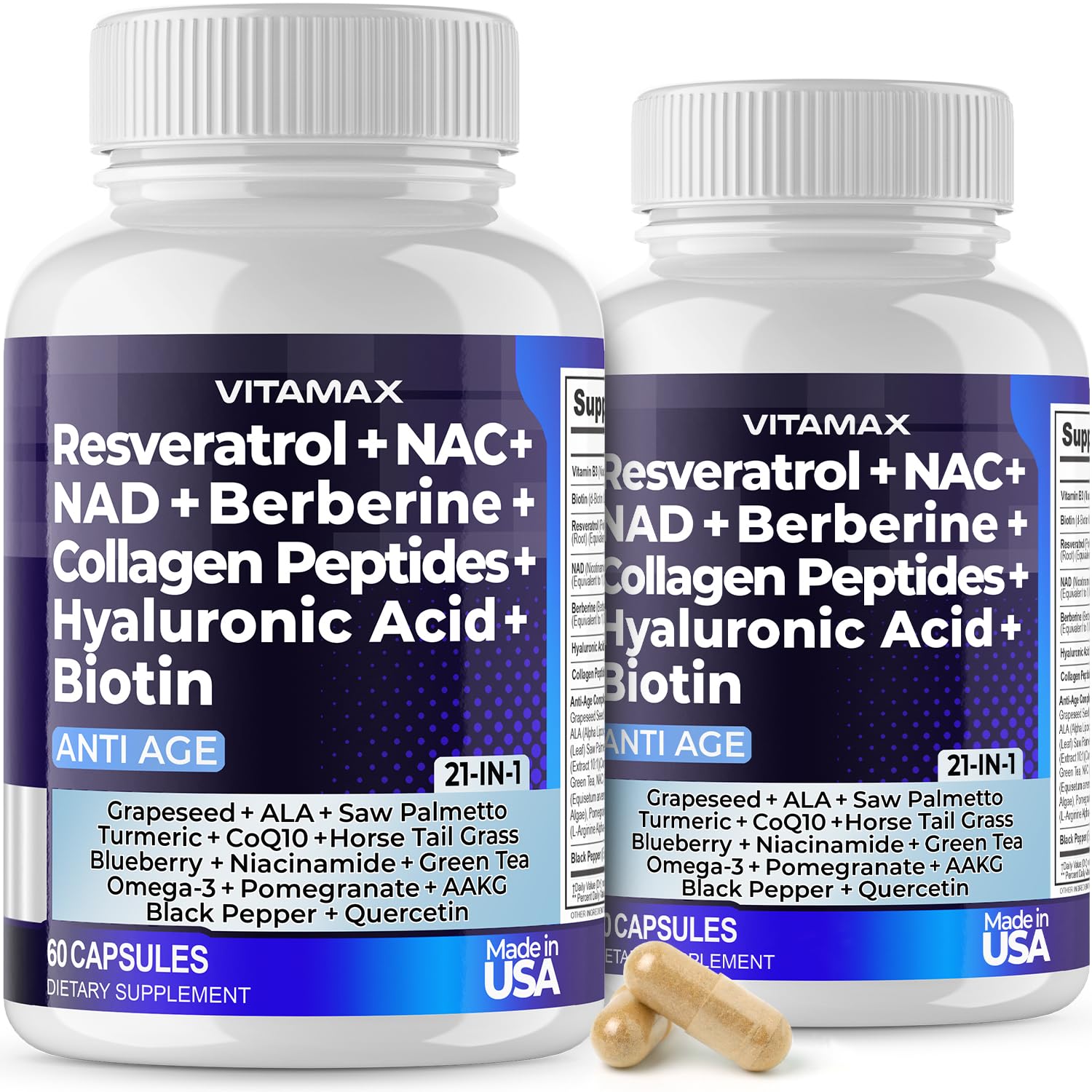 Vitamax bouteille Age Smart prête pour une routine quotidienne équilibrée.
