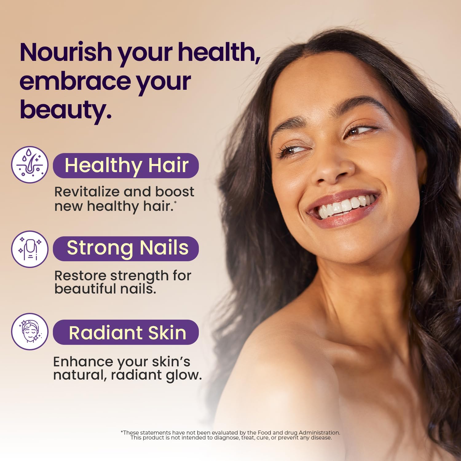 Gomme Vitamax collagène et kératine pour cheveux et ongles renforcés.