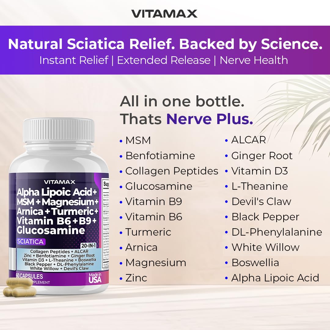 Vitamax: ingrédients clés alpha-lipoïque et curcuma pour une formulation complète