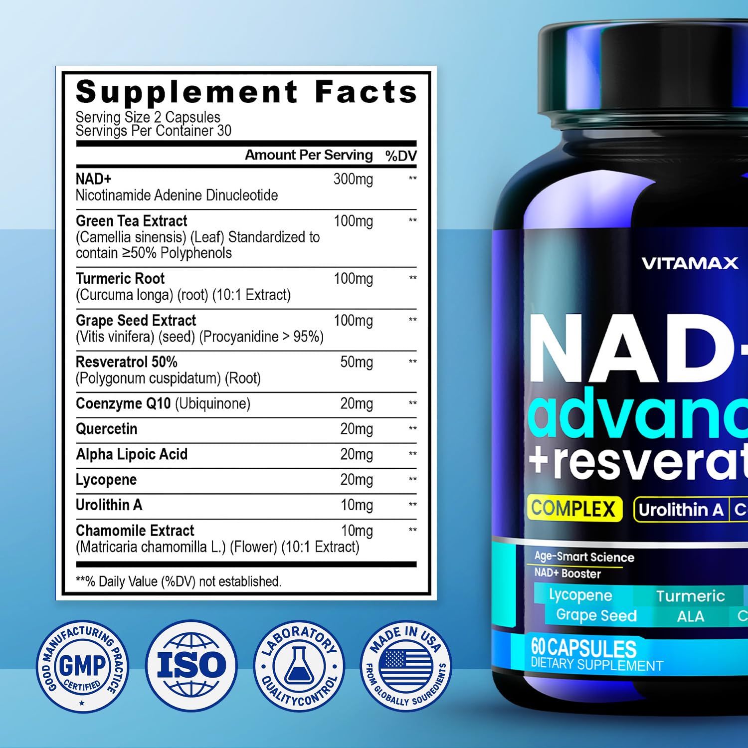 Vitamax Thé vert – Extrait en capsules, énergie naturelle.
