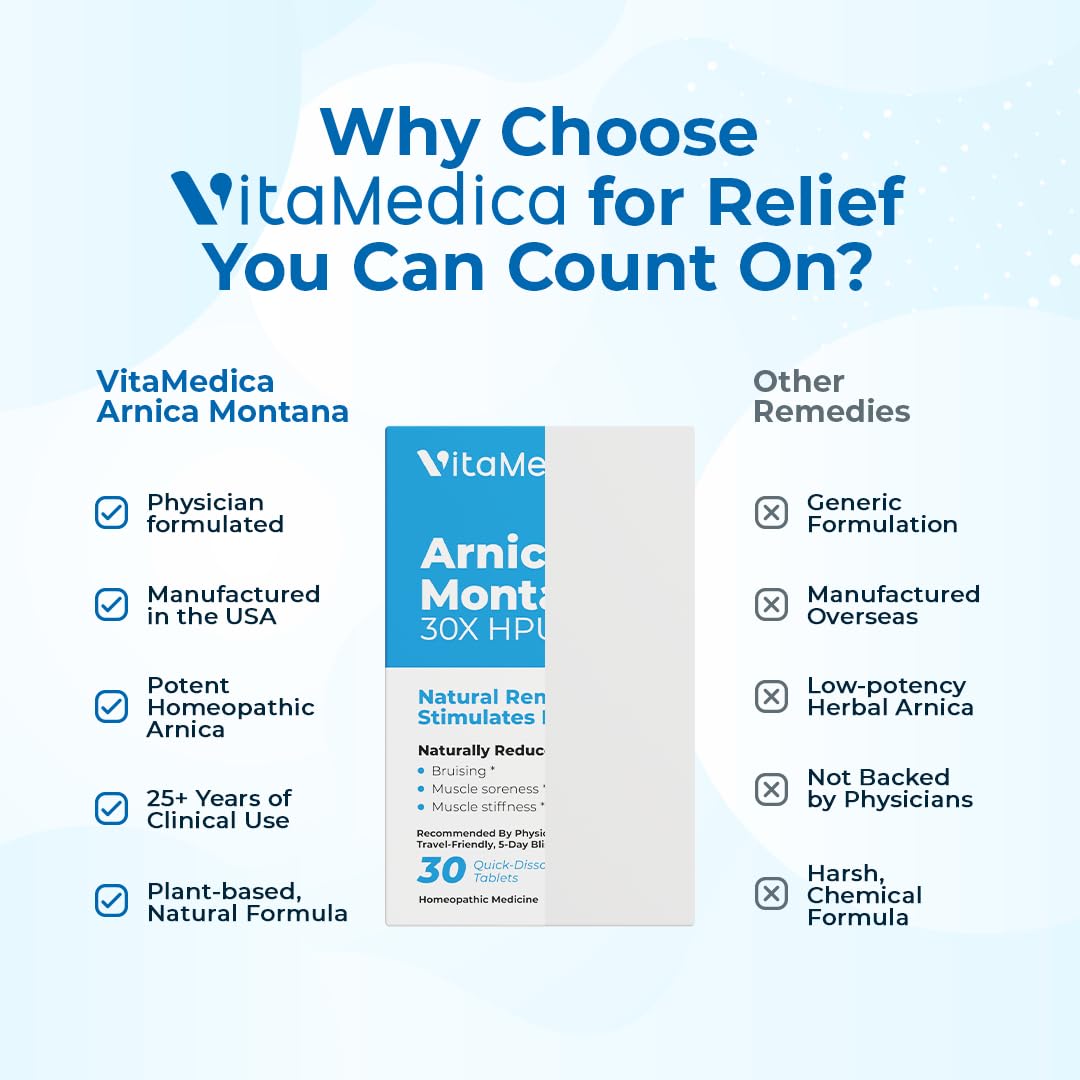 Qualité et sécurité VitaMedica Arnica Montana 30X
