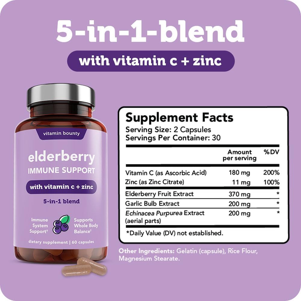 Vitamin Bounty – gros plan sur les capsules, extrait antioxydant soutenant les voies respiratoires.