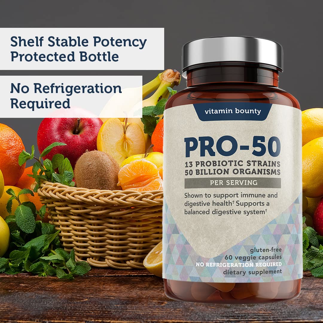 Usage quotidien simplified par les capsules Vitamin Bounty Pro-50
