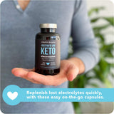 Formule céto Vitamin Bounty avec vitamine C, calcium, magnésium, sodium et potassium.