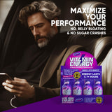 Vitamin Energy Focus+ ampoule énergétique baie arôme fruité et dégustation suggérée.