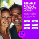 Vitamin Energy Focus+ ampoule énergétique baie tenue en main, utilisation rapide.