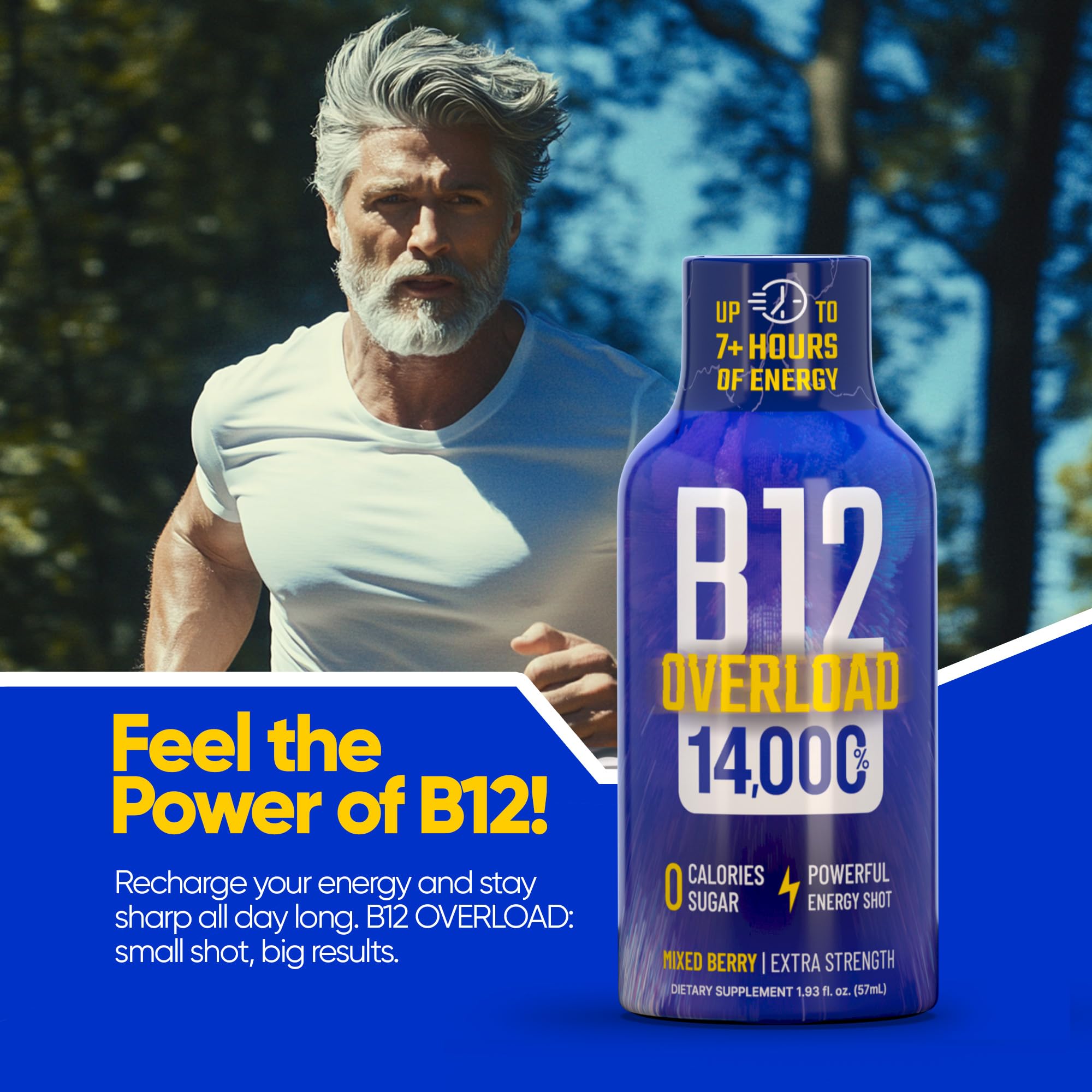 Vitamin Energy B12 Overload – produit végan et casher, qualité fiable.