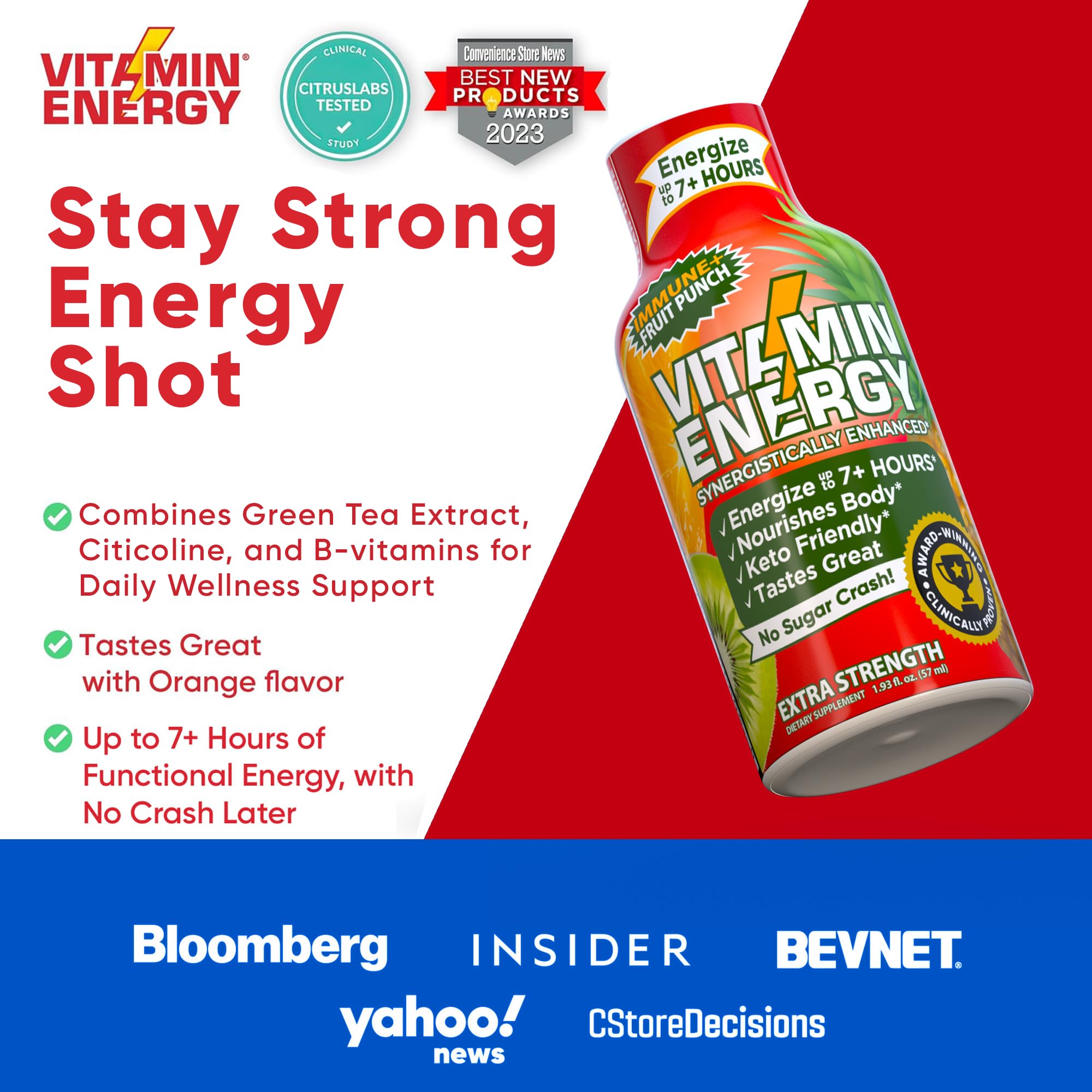 Vitamin Energy Citicoline, concentration mentale et clarté.