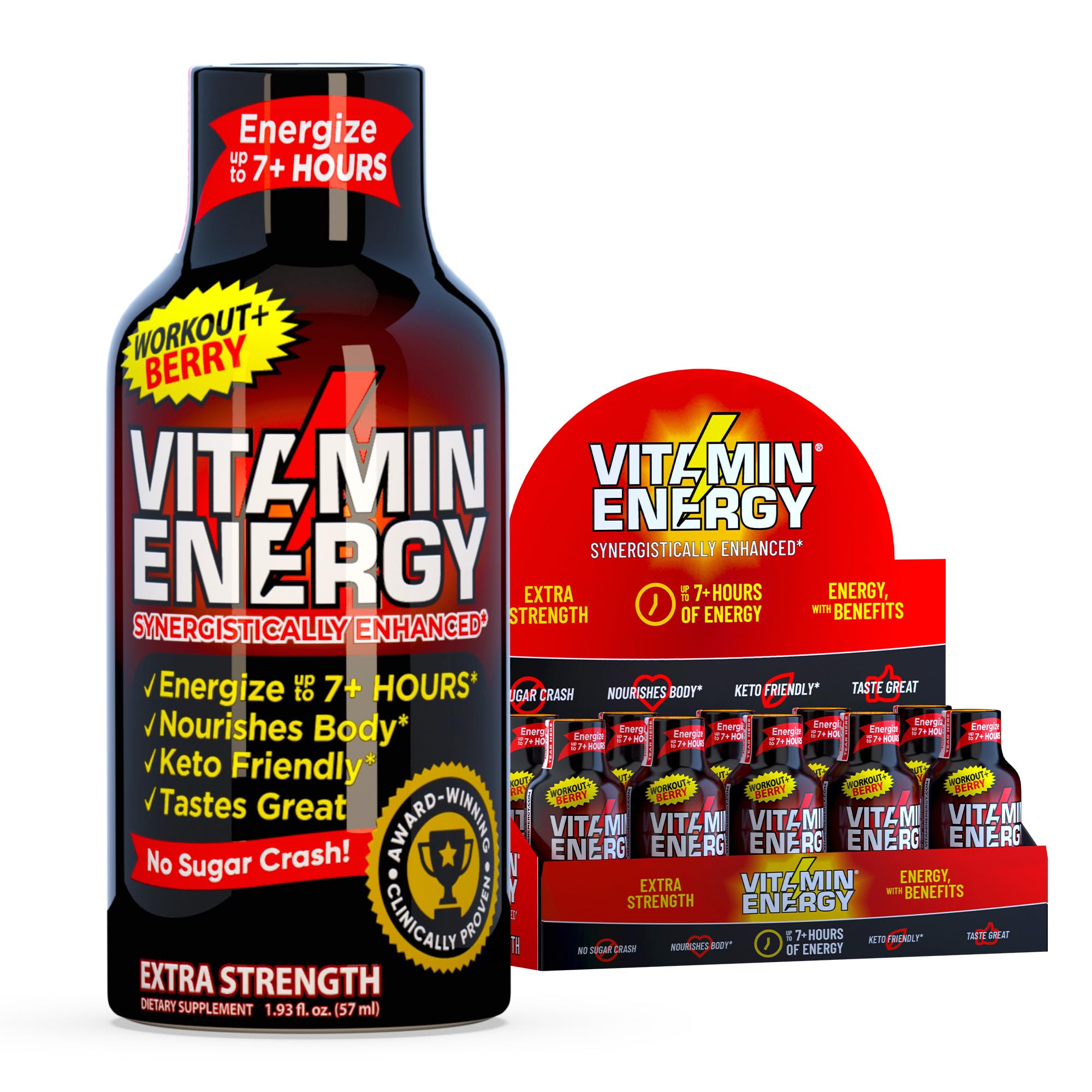 Vitamin Energy Workout+ dose baies prête pour une séance d entraînement