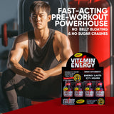 Vitamin Energy Workout+ emballage compact pratique pour sport