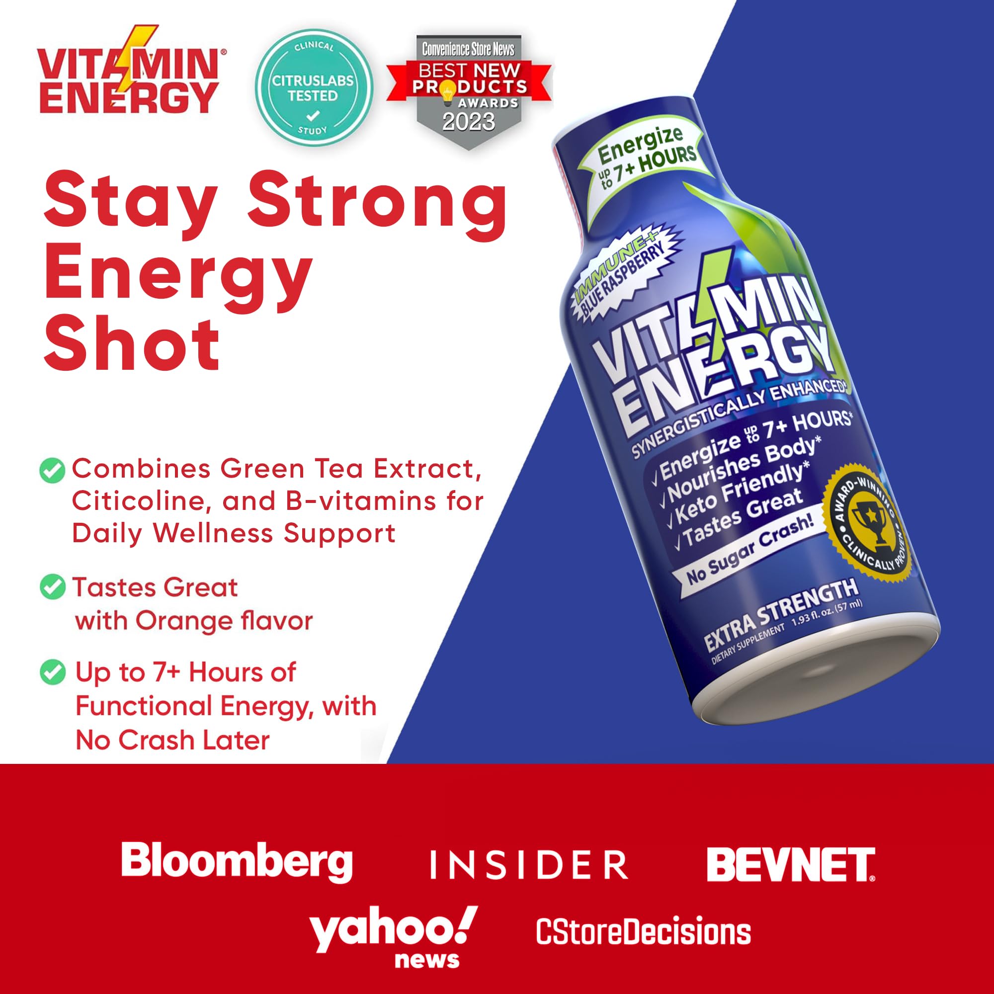 Vitamin Energy Immune+ Extrait de thé vert pour soutien métabolique