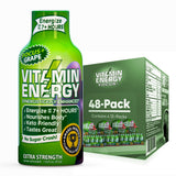 Vitamin Energy Focus+ Shot raisin, bouteille pratique pour rester concentré.