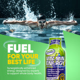 Vitamin Energy Focus+ Shot, produit vegan, kasher et sans gluten.