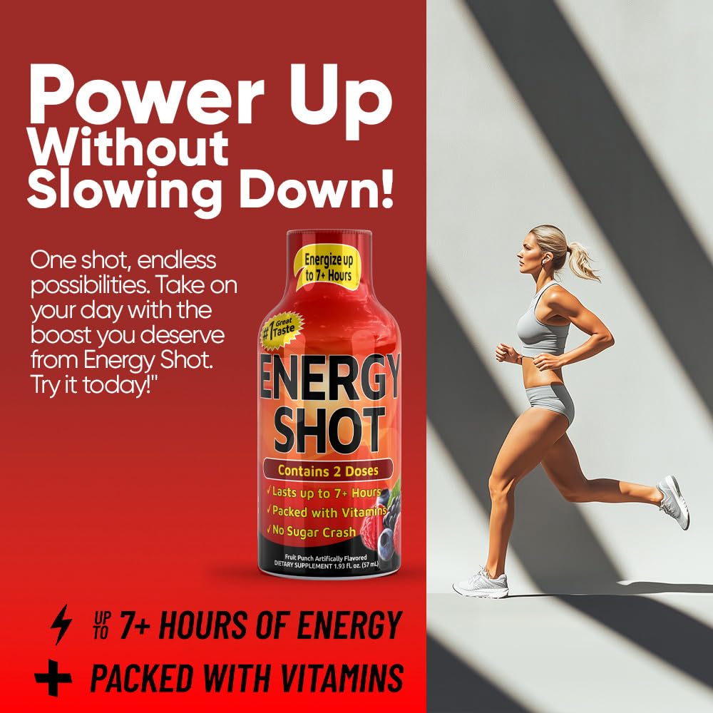 Vitamin Energy Fruit Punch Dose – énergie équilibrée sans pics ni crashes.