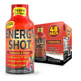 Vitamin Energy Fruit Punch Shot — bouteille prête à l'emploi pour énergie immédiate tout au long de la journée.
