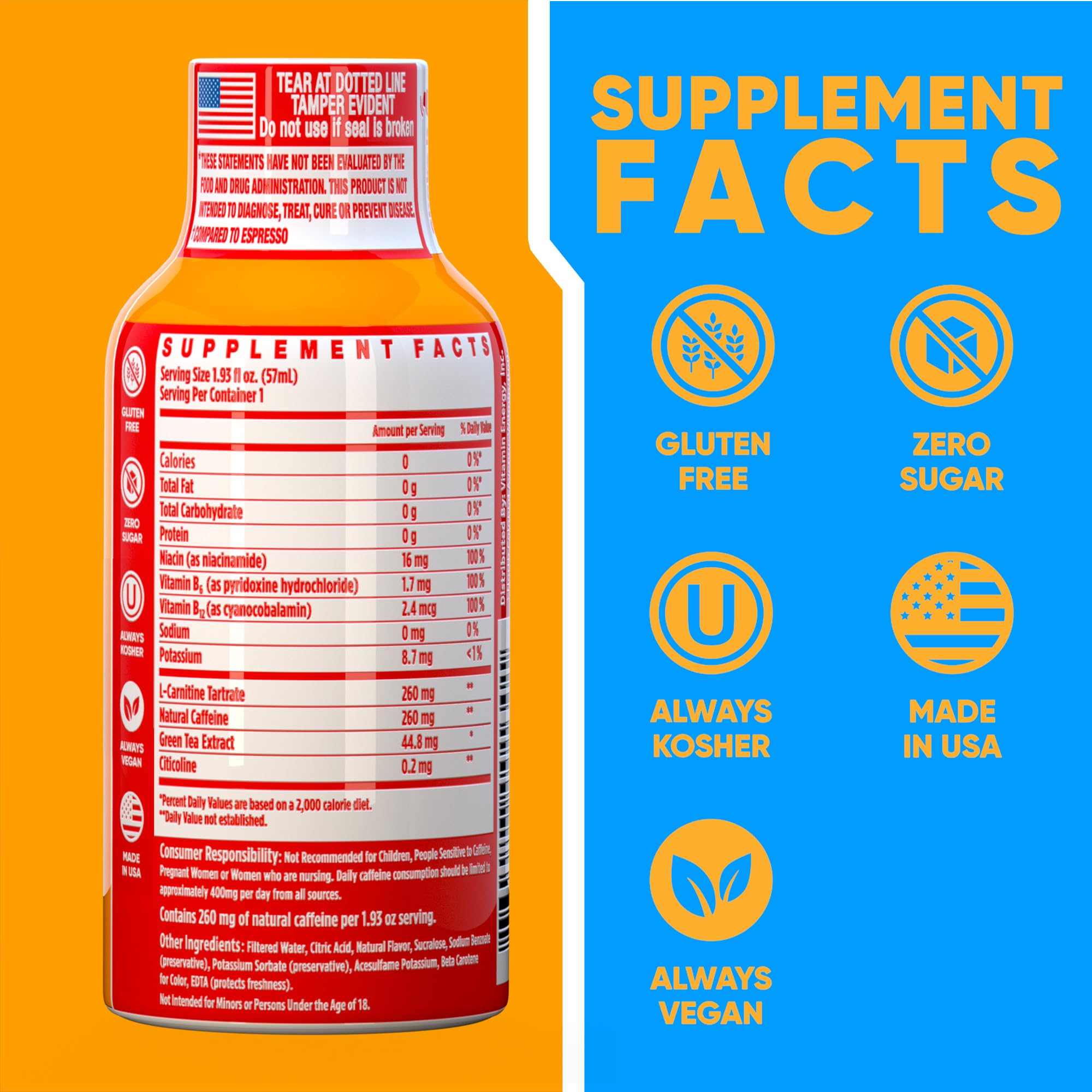 Emballage Vitamin Energy Immune+ pour un usage pratique et nomade.