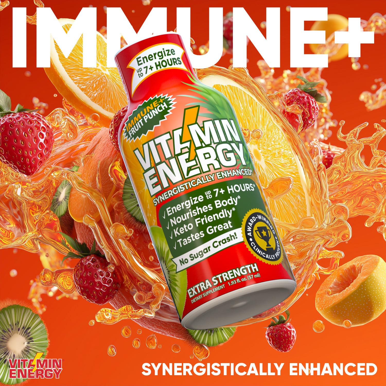 Arôme fruit-punch frais du Vitamin Energy Immunite Plus