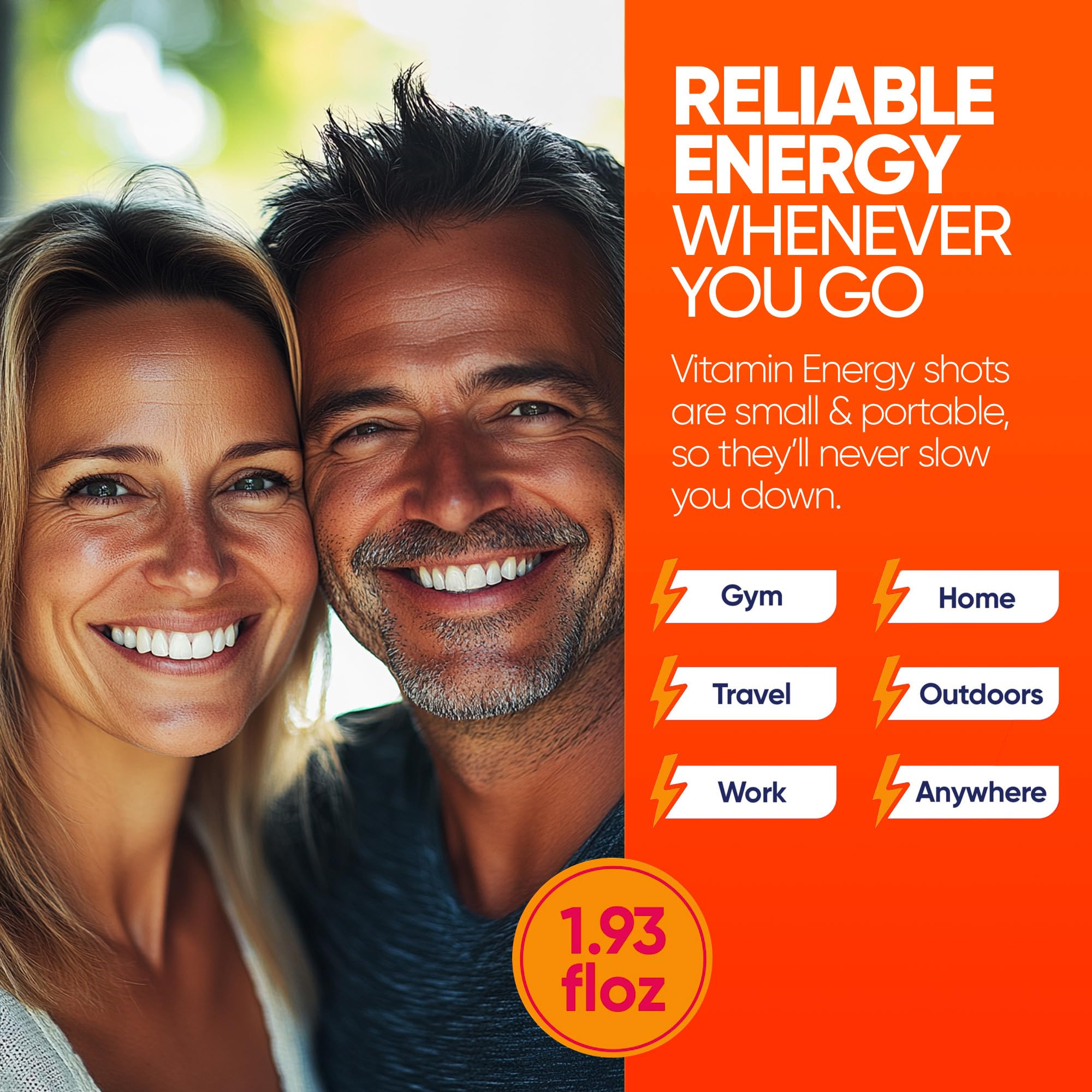 Flacon Vitamin Energy Immunite Plus, dose mangue, pratique à emporter.