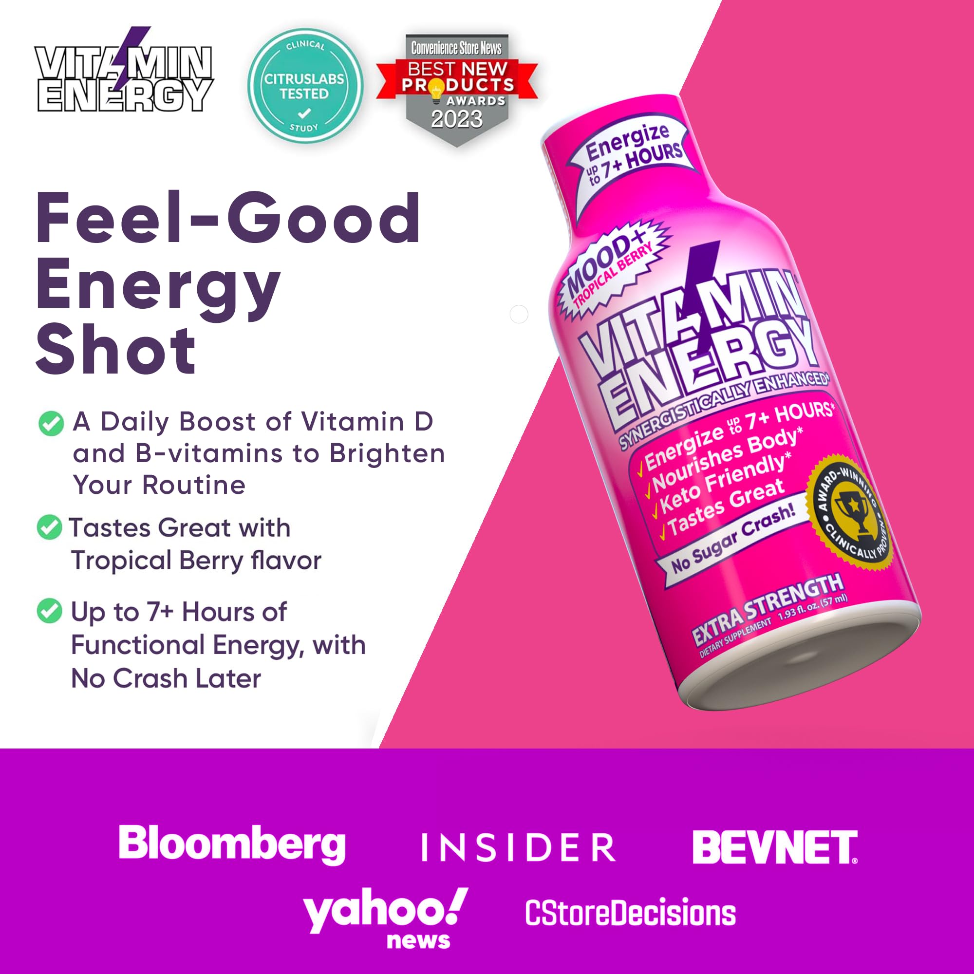 Caféine naturelle 260 mg dans Vitamin Energy Mood+ soutenant la vigilance