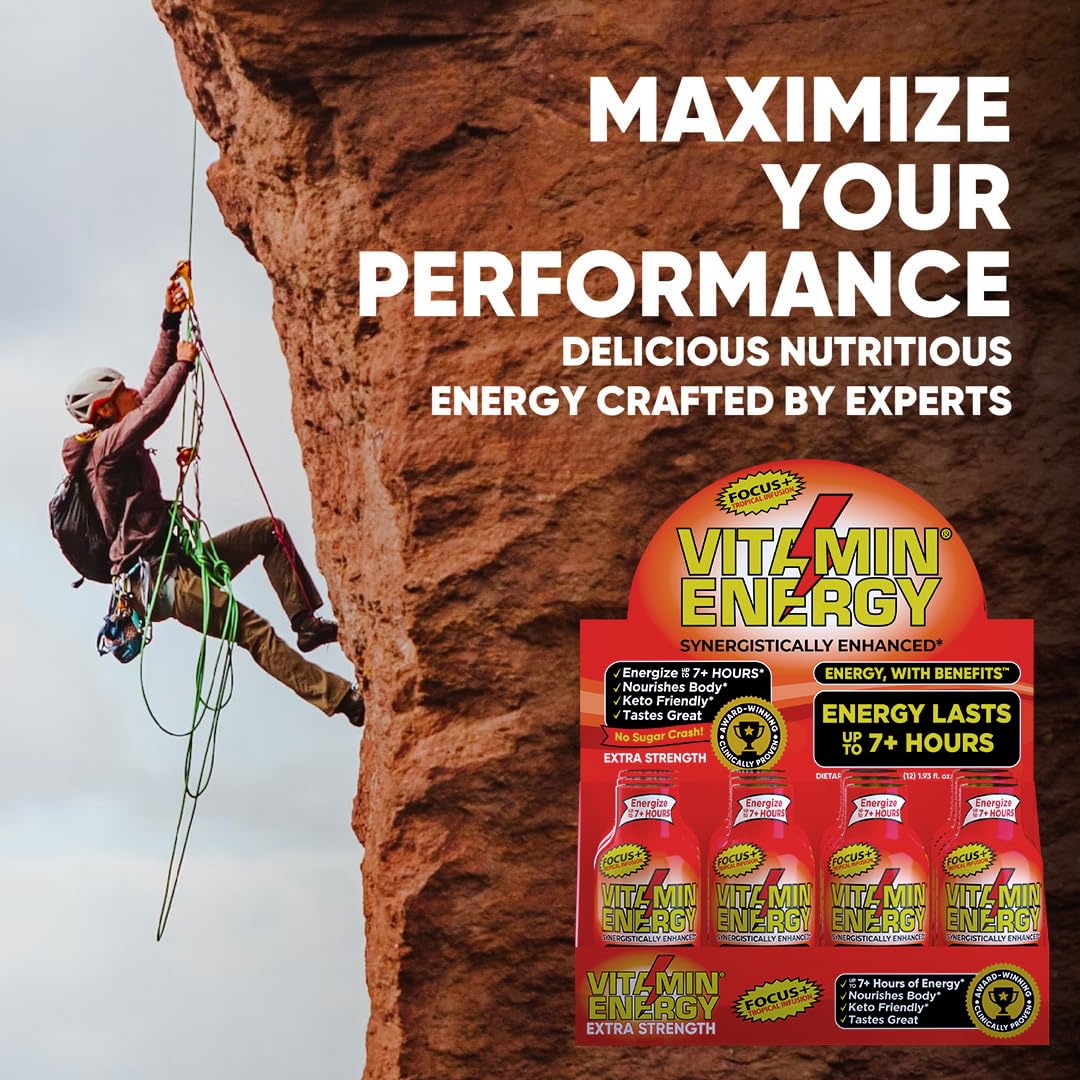 Vitamin Energy Shot: sans sucre ajouté et sans gluten.