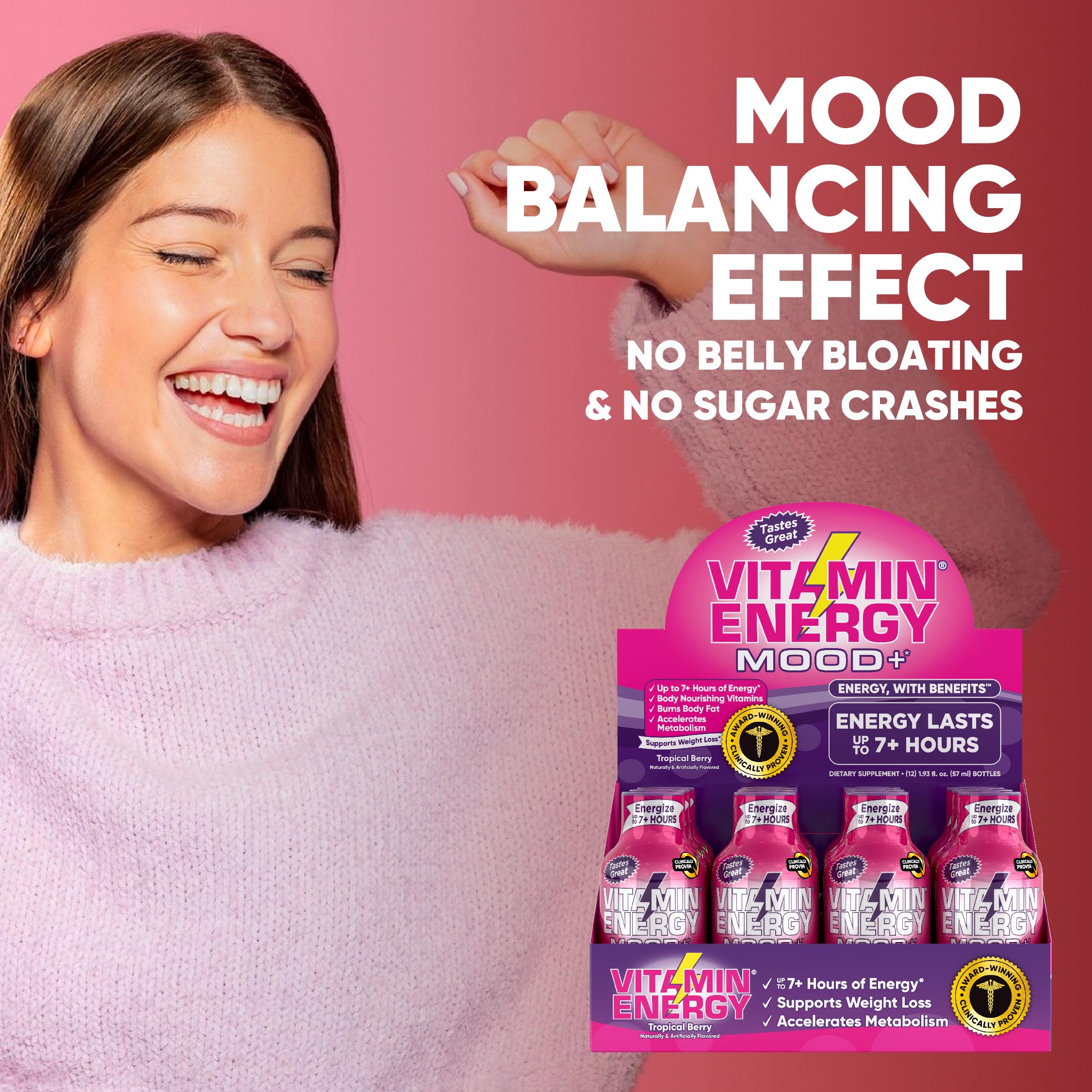 Vitamin Energy Mood+ shot – soutien potentiel humeur et concentration