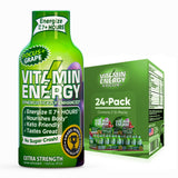 Vitamin Energy Focus+ raisin - bouteille pratique pour concentration durable sans sucre.