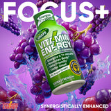 Saveur raisin de Vitamin Energy Focus+ Shot - dégustation agréable et rafraîchissante.