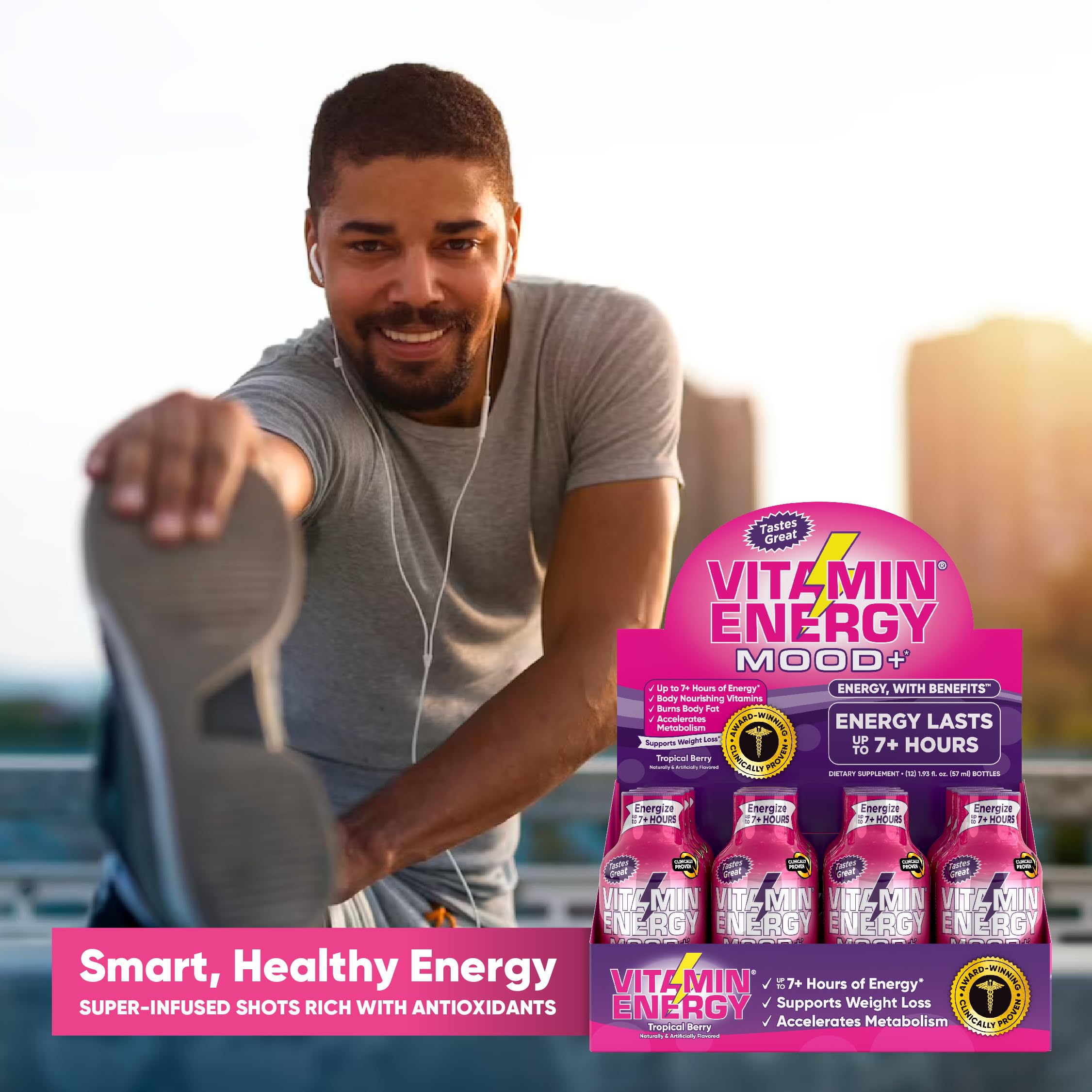 Vitamin Energy Mood+ shot – usage quotidien sans sucre ni calories