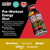 Bouteille Vitamin Energy Workout+ portable, sans réfrigération, pratique en déplacement.