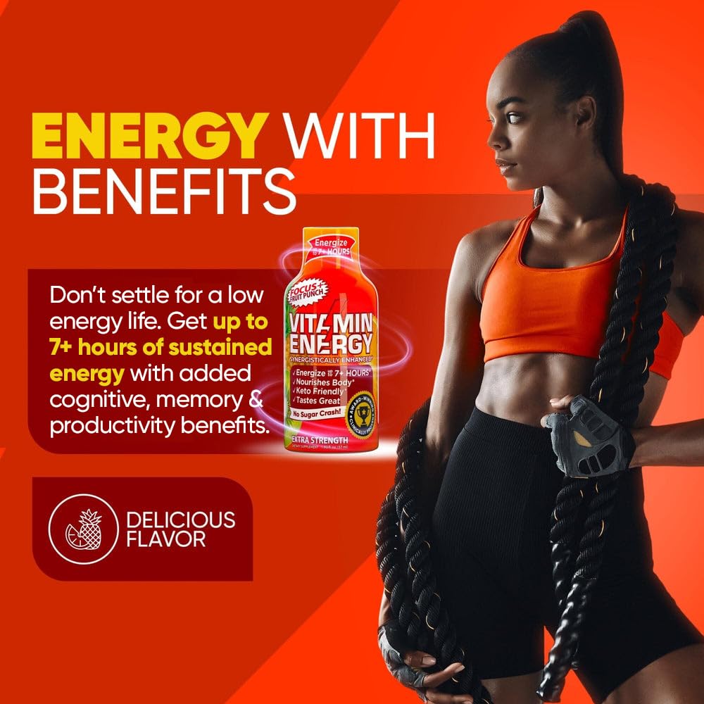 Vitamin Energy Zero Sugar, sans sucre et sans gluten.