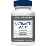 Utilisation quotidienne possible avec The Vitamin Shoppe Ultimate Man Multivitamin.