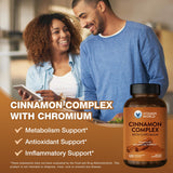 Vitamin World Cannelle Chrome – étiquette: sans gluten et sans arômes artificiels.