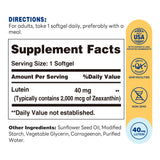 Vitamin World Gélules Lutéine-Zéaxanthine, format végétalien facile à intégrer au quotidien.