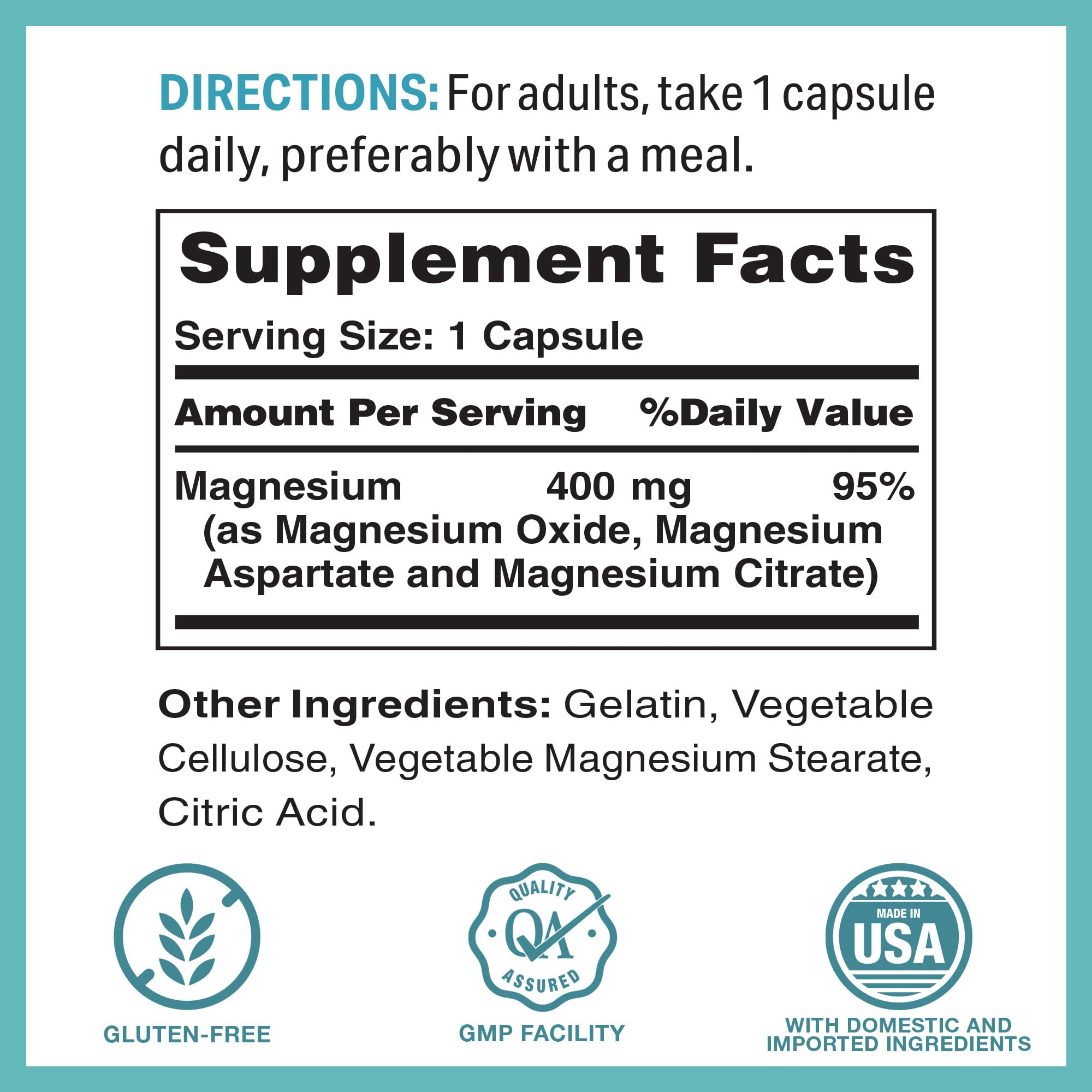 Vitamin World Magnesium Complex – gélules illustrant la forme magnésium citrate pour une absorption potentielle.