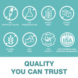 Vitamin World Magnesium Complex – dose quotidienne recommandée imprimée sur l'emballage.