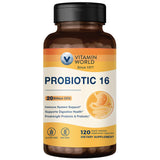 Vitamin World Probiotic – Bouteille avec 20 Milliards CFU, soutien immunitaire potentiel.