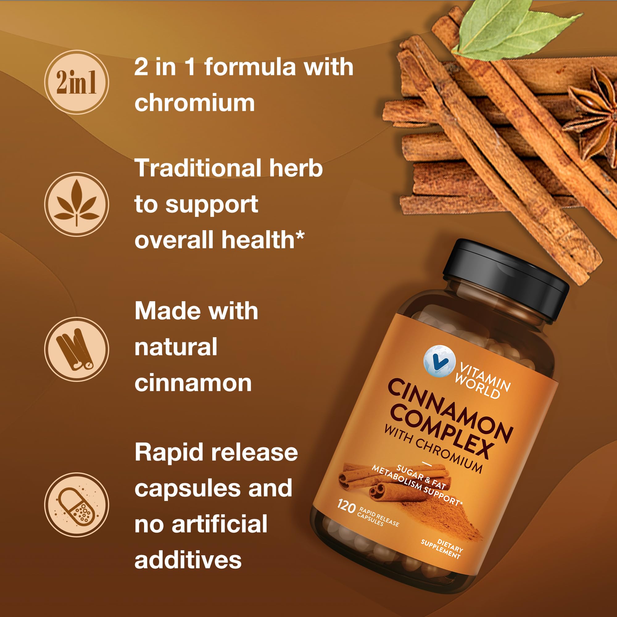 Vitamin World Cannelle Chrome – ligne GMP: fabrication fiable et contrôlée.