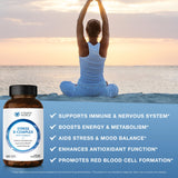 Mélange propriétaire d’ingrédients naturels pour Vitamin World Stress B-Complex.